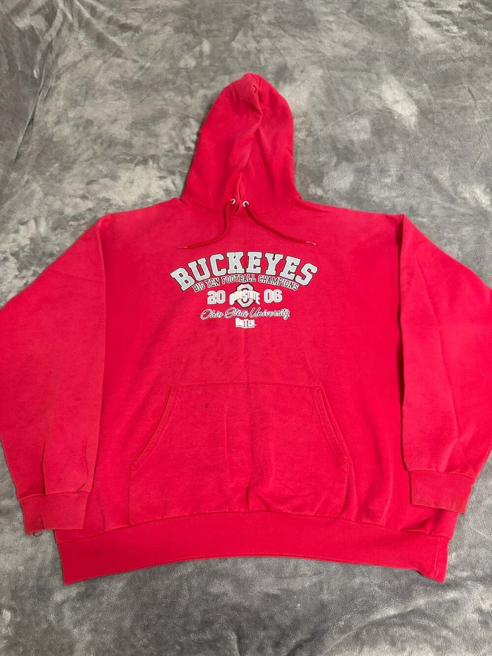Hanes Ohio State Buckeyes 2006 Big Ten Football Champions Hoodie Size XL